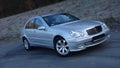 Cluj Napoca/Romania-March 31, 2017: Mercedes Benz W203 - year 2005, Avantgarde equipment, silver metallic paint Royalty Free Stock Photo