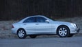 Cluj Napoca/Romania-March 31, 2017: Mercedes Benz W203 - year 2005, Avantgarde equipment, silver metallic paint Royalty Free Stock Photo