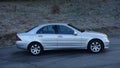 Cluj Napoca/Romania-March 31, 2017: Mercedes Benz W203 - year 2005, Avantgarde equipment, silver metallic paint Royalty Free Stock Photo