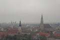 Cluj-Napoca Under a Misty Cloudy Sky