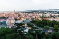 Aerial view over the Cluj city