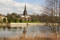 Clumber Park church postcard