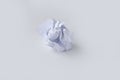 A clump of crumpled white paper on a white background Royalty Free Stock Photo