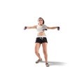 Clunky workout Royalty Free Stock Photo