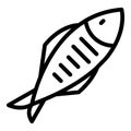 Clupea herring icon outline vector. Kitchen fish