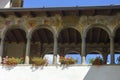 Clusone, Bergamo, Italy: historic palazzo comunale, court