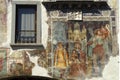 Clusone, Bergamo, Italy: historic palazzo comunale, with frescos on the facade