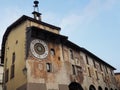 Clusone - Planetary clock. Built in 1583 Royalty Free Stock Photo