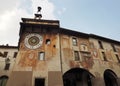 Clusone - Planetary clock. Built in 1583 Royalty Free Stock Photo