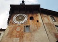 Clusone - Planetary clock. Built in 1583 Royalty Free Stock Photo