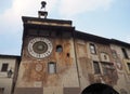 Clusone - Planetary clock. Built in 1583 Royalty Free Stock Photo