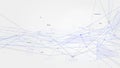 Cluster analysis polygons plexus structure business presentation, computer intelligent technologies, digital analytics of big data