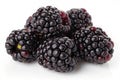 A cluster of blackberries Isolated on White Background Royalty Free Stock Photo