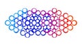 Cluster of Colorful Abstract Bubbles, vector design Generative AI Royalty Free Stock Photo