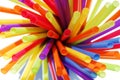 Cluster of colorful straws Royalty Free Stock Photo