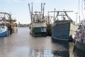 Cluster of commercial fishing boats