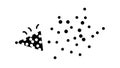 Cluster of Dots Outline Icon for Texture or Scatter Plot, vector design Generative AI Royalty Free Stock Photo