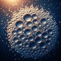 A cluster of droplets of water forming a delicate pattern, phot Royalty Free Stock Photo