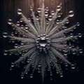 A cluster of droplets of water forming a delicate pattern, phot Royalty Free Stock Photo