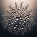 A cluster of droplets of water forming a delicate pattern, phot Royalty Free Stock Photo