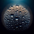 A cluster of droplets of water forming a delicate pattern, phot Royalty Free Stock Photo