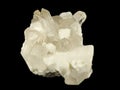 Cluster of feldspar, quartz and topaz crystals