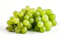 Cluster of Green Grapes on Transparent Background, AI