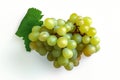 Cluster of Green Grapes on Transparent Background, AI