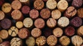 Many wine corks close up Royalty Free Stock Photo