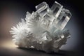 a cluster of Selenite crystals Royalty Free Stock Photo