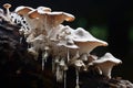 Mushrooms on Decaying Wood