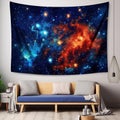 Clustered Cosmos - A Captivating Image of Vibrant Star Clusters in a Dreamlike Art Style