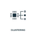 Clustering icon. Premium style design from artificial intelligence icon collection. UI and UX. Pixel perfect clustering icon. For