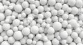 AI Generated Clusters of White Moldable Balls Desktop Wallpaper Royalty Free Stock Photo