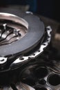 Clutch disc kit indoors in matsera in selective focus Royalty Free Stock Photo