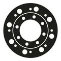 Clutch disk icon simple vector. Auto kit