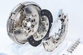 Clutch system with dual mass flywheel Royalty Free Stock Photo