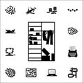 Clutter in the closet icon. chaos icons universal set for web and mobile