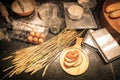 Cluttered kitchen by a beginner of homemade bakery