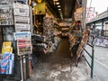 Cluttered newsstand at Pike Place Public Market, Seattle