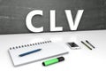 CLV - Customer Lifetime Value Royalty Free Stock Photo