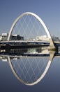 Clyde Arc or squinty bridge in Glasgow Royalty Free Stock Photo