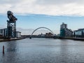 Clyde Auditorium, Hydro Arena and Finnieston crane, Glasgow Royalty Free Stock Photo