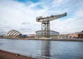 Clyde Auditorium, Hydro Arena and Finnieston crane, Glasgow Royalty Free Stock Photo