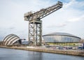 Clyde Auditorium, Hydro Arena and Finnieston crane, Glasgow Royalty Free Stock Photo