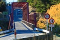 Clyde Bridge on the Clutha River,South Island New Zealand. Royalty Free Stock Photo