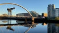 Clydeport Crane at Finnieston next to the Clyde Arc Squinty bridge