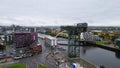 Clydeport Crane at River Clyde in Glasgow - GLASGOW, SCOTLAND - OCTOBER 04, 2022