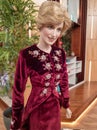 3 cm plastic doll representing Princess Diana