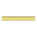 15 cm plastic ruler icon, realistic style